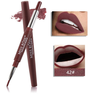 MISS ROSE Most Popular Color Number 01#-06# 2 In 1 Lip Liner Pencil Lipstick Makeup Waterproof Lipliner Pen Makeup Set TSLM2