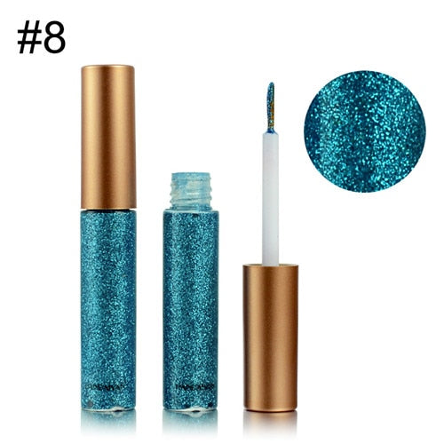 Liquid Eyeshadow Glitter Eye Shadow Pen Waterproof Long Lasting Shimmer Shine metallic Liner Party Eye Cosmetic Makeup