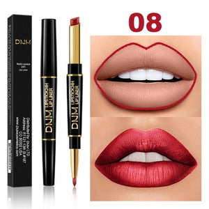 12 Colors Long-lasting Lip Liner Matte Double Head Lip Pencil Waterproof Moisturizing Lipsticks Makeup Contour Cosmetics TSLM2