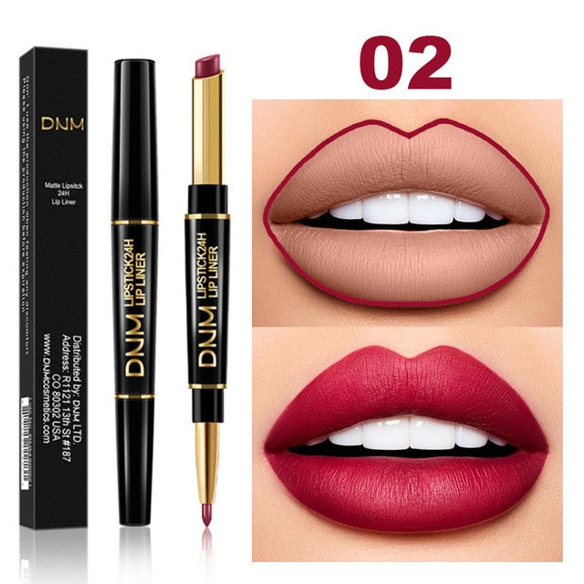 12 Colors Long-lasting Lip Liner Matte Double Head Lip Pencil Waterproof Moisturizing Lipsticks Makeup Contour Cosmetics TSLM2