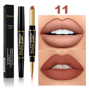 12 Colors Long-lasting Lip Liner Matte Double Head Lip Pencil Waterproof Moisturizing Lipsticks Makeup Contour Cosmetics TSLM2