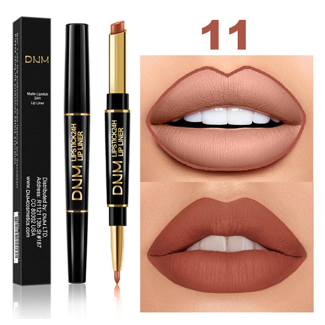 12 Colors Long-lasting Lip Liner Matte Double Head Lip Pencil Waterproof Moisturizing Lipsticks Makeup Contour Cosmetics TSLM2