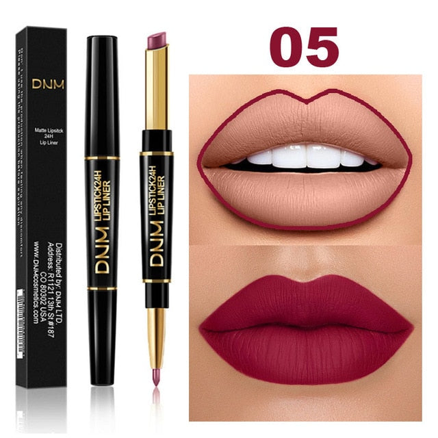 12 Colors Long-lasting Lip Liner Matte Double Head Lip Pencil Waterproof Moisturizing Lipsticks Makeup Contour Cosmetics TSLM2