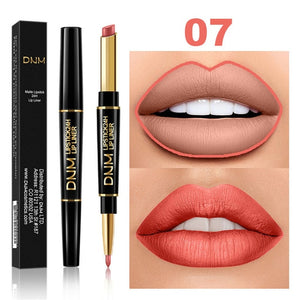 12 Colors Long-lasting Lip Liner Matte Double Head Lip Pencil Waterproof Moisturizing Lipsticks Makeup Contour Cosmetics TSLM2