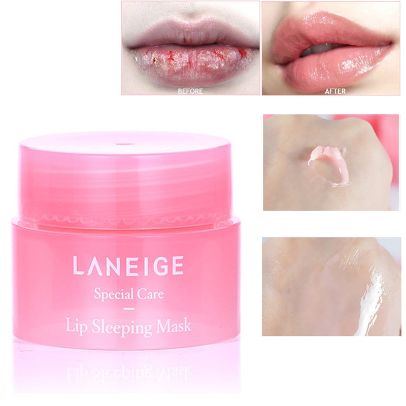 Korea Lip Sleeping Mask Night Sleep Maintenance Moistened Lip Balm the Lips Pink Balm Long Lasting Nourish Protect Lips Care