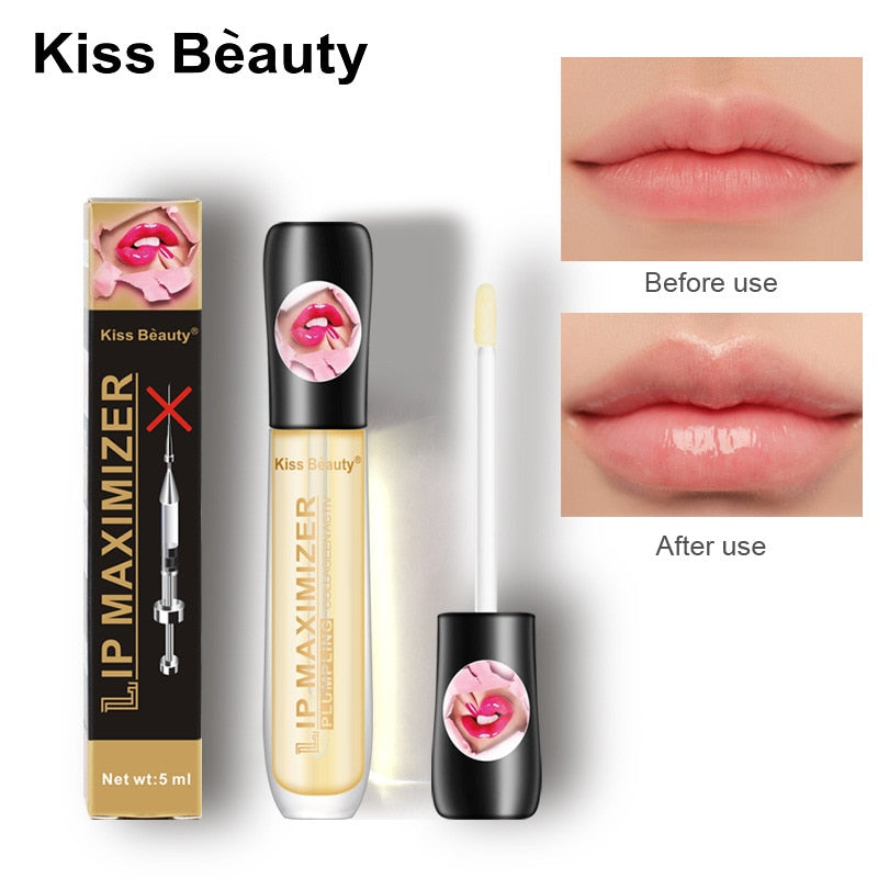 Lips Plumper Transparent Lips Care Serum Gloss Tint Makeup Women Full Moisturizing Lip Smacker Gloss Enhancement Cosmetics TSLM1