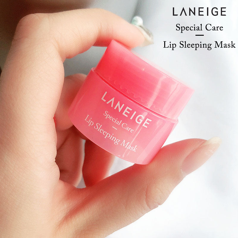 Korea Lip Sleeping Mask Sleeping Night Maintenance Moistened Lipstick Pink Lips Cream Whitening Nourish Protect Lips Care 3G