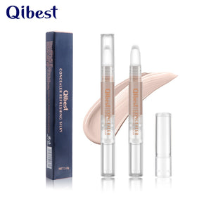 Qibest Full Cover 5 Colors Liquid Concealer Makeup Eye Dark Circles Cream Face Corrector Waterproof Make Up Base Cosmetic