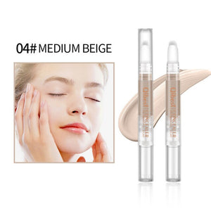 Qibest Full Cover 5 Colors Liquid Concealer Makeup Eye Dark Circles Cream Face Corrector Waterproof Make Up Base Cosmetic