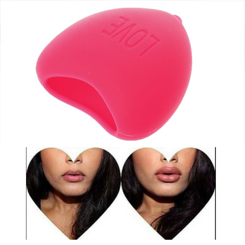 Women Healthy Love Heart Shape Lips Plumper Enhancer Soft Silicone Beauty Tool For Making Lip Fuller Device Portable 3 Colors