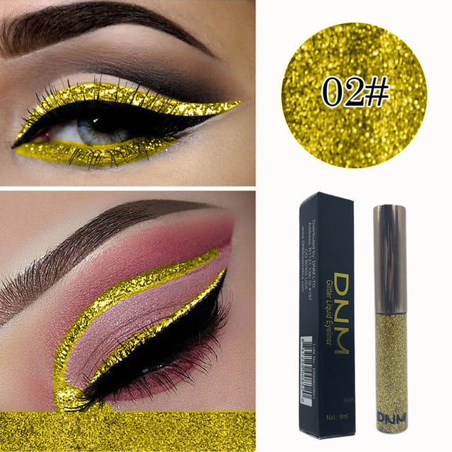 New 16 Colors Diamond Glitter Liquid Eyeliner Durable Waterproof Makeup Shimmer And Shine Eye Pencil TSLM1