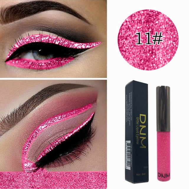 New 16 Colors Diamond Glitter Liquid Eyeliner Durable Waterproof Makeup Shimmer And Shine Eye Pencil TSLM1