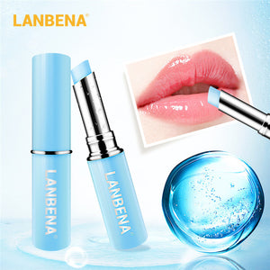 LANBENA Chameleon Lip Balm Rose Hyaluronic Acid Moisturizing Nourishing Lip Plumper Lip Lines Natural Extract Makeup Lipstick