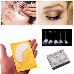 10pcs/5Pair Silicone Eyelash Perm Pad 5ps Eye Patch Rods Shield Lifting Lash Glue 3D Eyelash Growth Treatment Perming Tool TSLM1