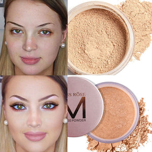 Concealer Powder Oil-control Whitening Waterproof Finish Loose Contour Smooth Pore Invisible Matte Base Make Up