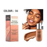 LULAA Full Cover Concealer Make Up Liquid Foundation Makeup Cosmetics Matte Long Lasting Facial Contour Liquid Foundation TSLM1