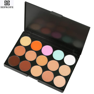 15 Colors Matte Face Concealer Palette Highlighter Concealer Cream Eye Contour Corrector Waterproof Shadow Make Up Pallete