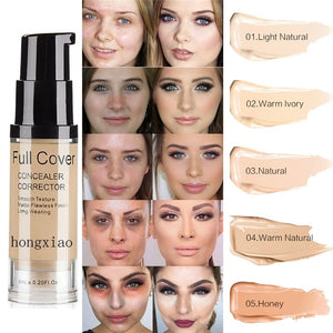 5 Colors Liquid Concealer Makeup Eye Dark Circles Cream Waterproof Make Up Base Face Corrector Cosmetic