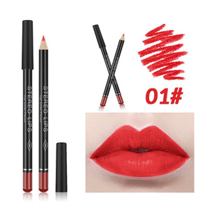 Sexy Matte Lip liner Pigments Waterproof Long Lasting No Blooming Lip Liner Pencil beauty Makeup color optional 12 Color TSLM1