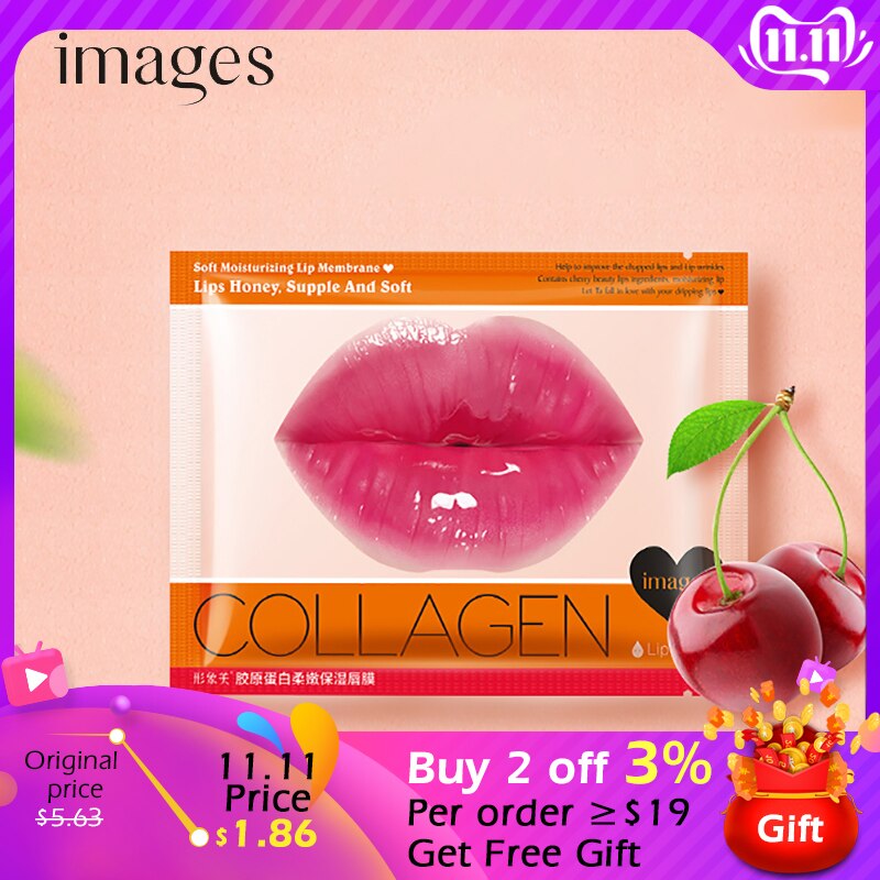 1PCS Crystal Collagen Lip Mask Nourishing Repaireing Moisturizer Lip Care Dilute Color Improve Wrinkles Beauty For Daily Product