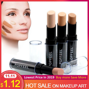 Brand Face Make Up Contouring Concealer Stick 4 colors Primer Makeup Paleta Corrector Base Face Concealer Caneta Full Cover