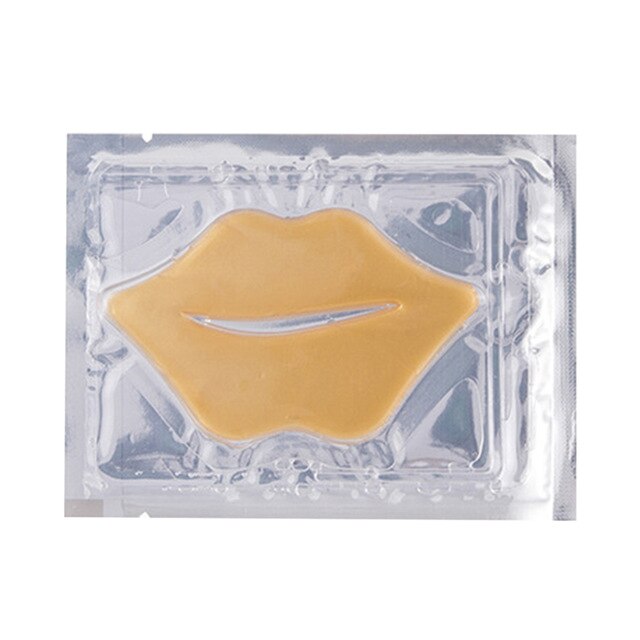 Hot Lip Mask Gold Crystal Collagen Anti-Ageing Wrinkle Pad Lips Masks Peel Off Lasting Moisturizing Nourish Lips Care TSLM1