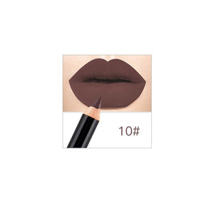 12 Colors Matte Lip Liner Pencil Long Lasting Pigments Waterproof Makeup Contour Lip Tint Sexy Lipliner Beauty Brown Lipstick