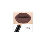 12 Colors Matte Lip Liner Pencil Long Lasting Pigments Waterproof Makeup Contour Lip Tint Sexy Lipliner Beauty Brown Lipstick