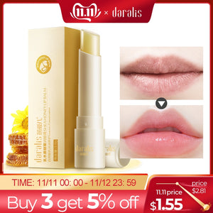 3.5G Natural Honey Chapstick Lip Balm Plumper Repair Wrinkle Dry Moisturizing Anti Aging LipBalm For Woman Winter Lips Care Baby