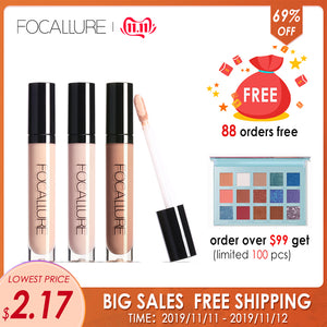 FOCALLURE Full Coverage Makeup Liquid Concealer Convenient Eye Concealer Cream Waterproof Make Up Base Cosmetic Concealer