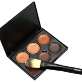 6Colors Concealer Face Make Up Primer Cream Contour Concealer Palette With Brush