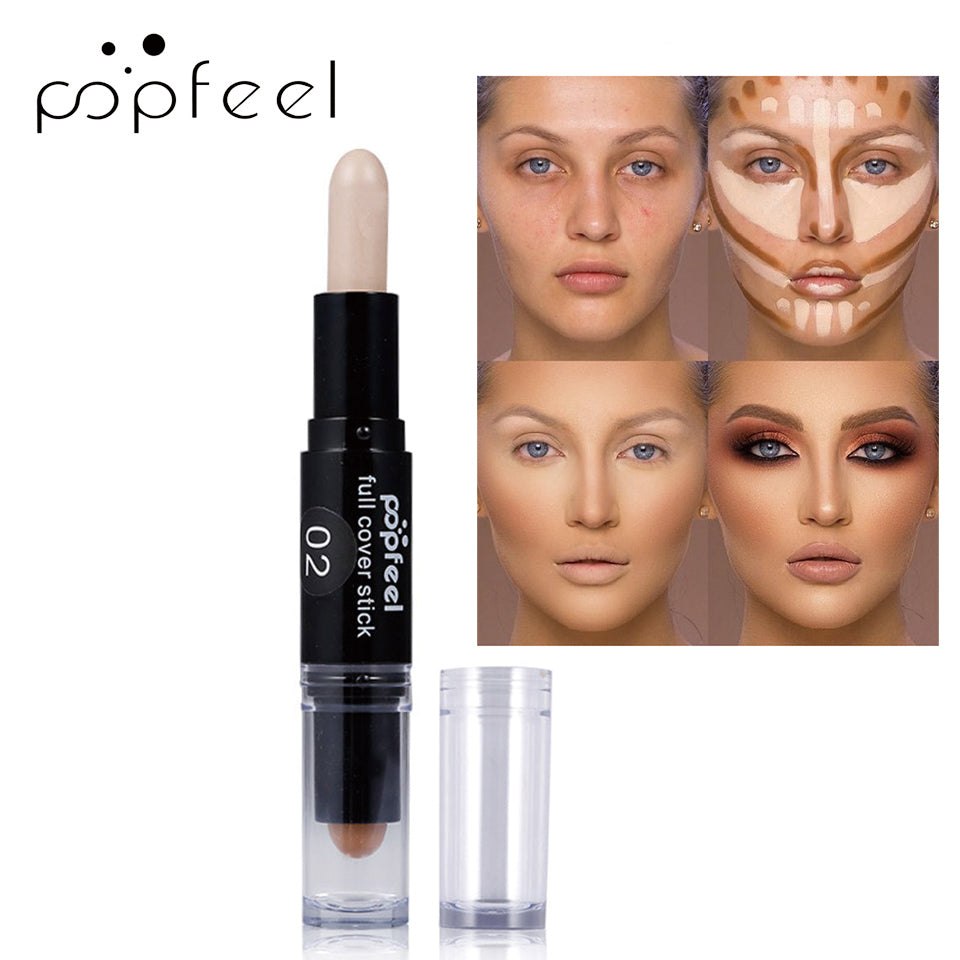 Popfeel Highlight Concealer Stick Face Foundation Make Up Pen Easy wear Smooth Contour Shadow Cosmetics TSLM1