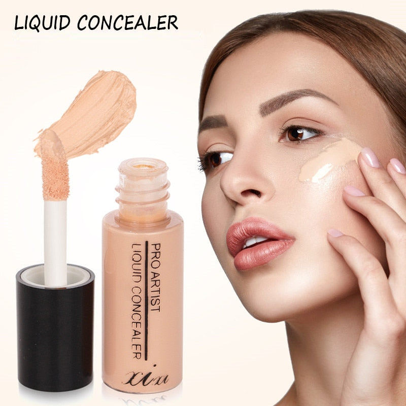 Full Cover Liquid Concealer Makeup Eye Dark Circles Cream Face Corrector Waterproof Make Up Base Foundation Cosmetic