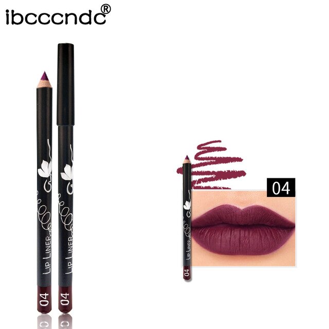 Profesional Brand Lip Liner Pencils Women Makeup Waterproof Matte Lipstick Pigment Red Brown Lip Liner Contour Pencil Wholeasle