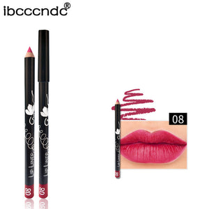 Profesional Brand Lip Liner Pencils Women Makeup Waterproof Matte Lipstick Pigment Red Brown Lip Liner Contour Pencil Wholeasle