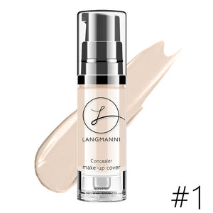 Langmanni Full Cover Concealer Bright Cream Lasting Contour Make Up Concealer Face Powder Waterproof Whitening Foundation TSLM1