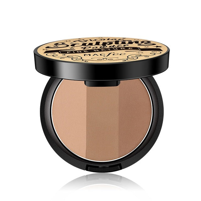 Natural 3 Colors Concealer Powder Palette Highlighter Base Contour Facial Cream Bronzers Cosmetic Face Make Up Maquiagem