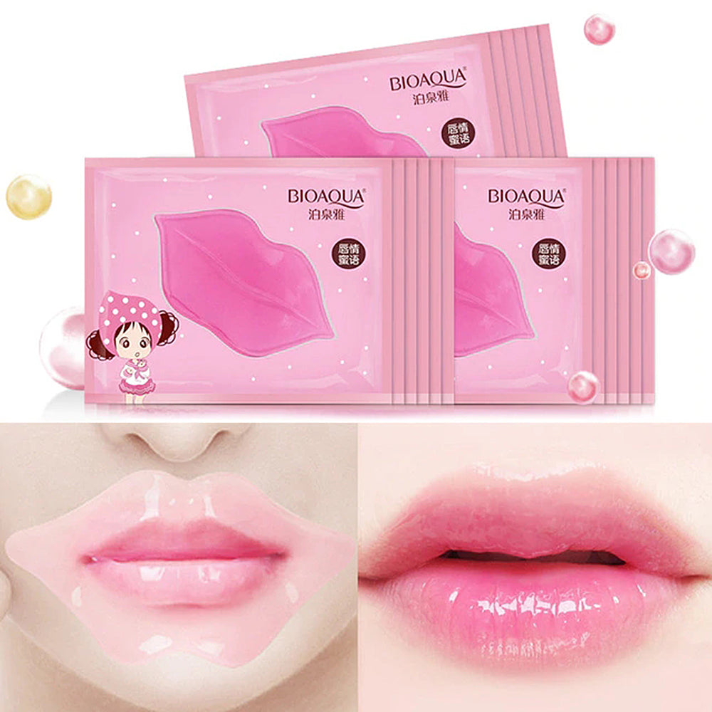 1pc New Women Crystal Collagen Lip Care Repair  Membrane Gel Mask Pads Moisture Essence Anti Ageing Wrinkle Patch lip pump TSLM2