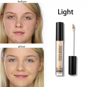 MISS ROSE 6 Colors Face Contour Makeup Liquid Concealer Contour Pore Acne Cover Base Make Up Foundation Cosmetics TSLM2