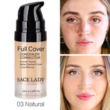 SACE LADY Full Cover Face Liquid Concealer Makeup Eye Dark Circles Cream Facial Corrector Waterproof Make Up Base Foundation