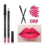 New Matte Lipstick Pencil Lip Liner Waterproof Makeup Lip Tint Sexy Batom Mate Long Lasting Moisturizer Lipliner Cosmetic TSLM2