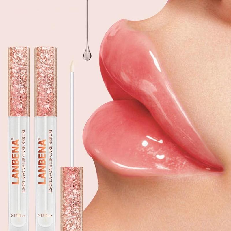 LANBENA Lip Care Serum Lip Plumper Balm Hyaluronic Collagen Lip Mask Increase Moisturizing Elasticity Plumper Bioaqua Lipstick