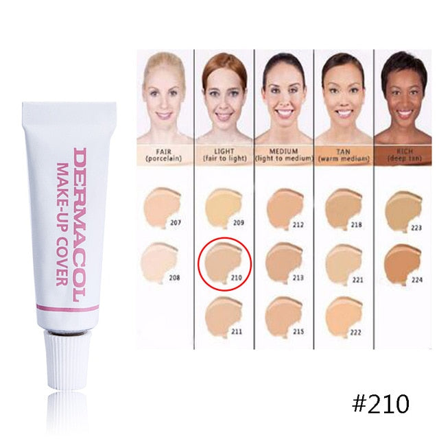 dermacol 100% original waterproof Makeup Cover 4g Primer Concealer Base Professional high quality Dermacol Make up Foundation