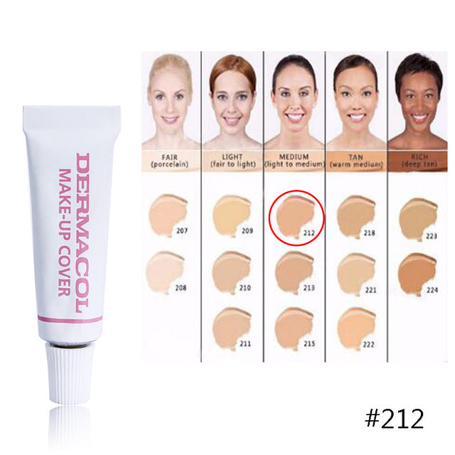 dermacol 100% original waterproof Makeup Cover 4g Primer Concealer Base Professional high quality Dermacol Make up Foundation