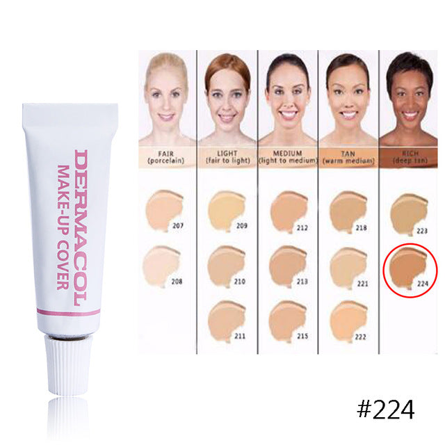 dermacol 100% original waterproof Makeup Cover 4g Primer Concealer Base Professional high quality Dermacol Make up Foundation